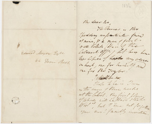 William Wordsworth letter to Edward Moxon, 1836 May 26