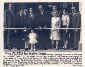 Dedication of Michelson's Shoes new store 1965