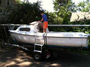 Backyard boat