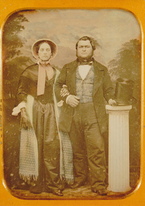 Wedding photo of Edwin L. Barney and Mary Norton Hillman (1856)