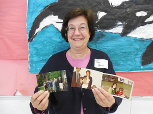 Joan Berns at the Wayland Mass. Memories Road Show