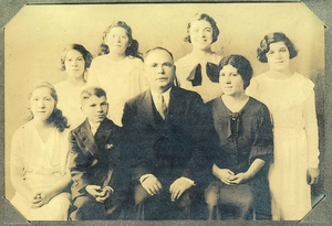 My maternal grandparents with my mother, aunts, and uncle