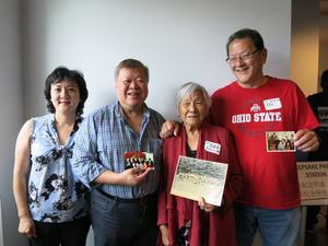 Esther Lee, Wilson Lee, Beatrice Lee, and Paul Lee at the Chinese American Experiences Mass. Memories Road Show
