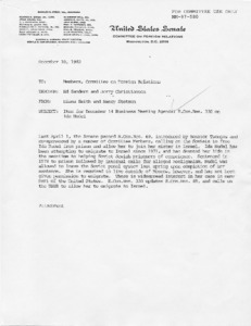 Committee on Foreign Relations: Item for December 14 business meeting: H.Con.Res. 330 on Ida Nudel