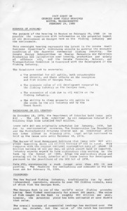 Fact Sheet on Georges Bank Field Hearings, Boston