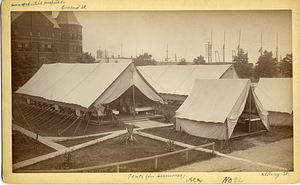 Tents in summer, Boston City Hospital