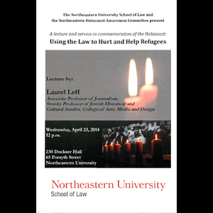 Holocaust Memorial Service program, 2014.