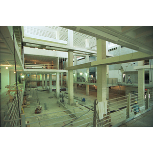 Interior of Ell Student Center during renovations