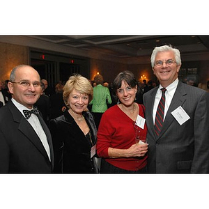 Four guests at the Huntington Society Dinner