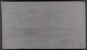Wrought Iron Balustrade, Terrace, Drawings of House for Mrs. Talbot C. Chase, Brookline, Mass., Nov. 21, 1929