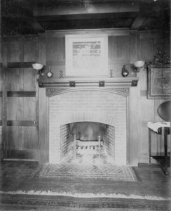 Fireplace, Thompson House, 161 Brattle Street, Cambridge, Mass., undated