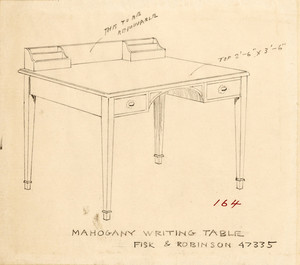 "Mahogany Writing Table"