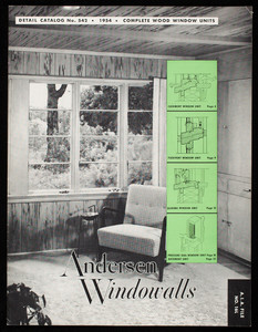 Andersen Windowalls, detail catalog no. 542, Andersen Corporation, Bayport, Minnesota