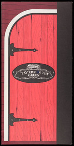 Tavern on the Green, menu, 297 Salem Street, Bradford, Mass.