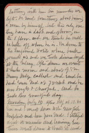 Thomas Lincoln Casey Notebook, May 1893-August 1893, 73, talking with him [illegible] we