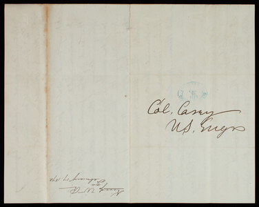 [William] R. King to Thomas Lincoln Casey, February 17, 1873
