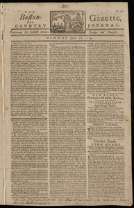 The Boston-Gazette, and Country Journal, 18 April 1774