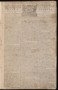 The New-England Chronicle: or, the Essex Gazette, 3 August 1775