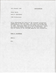 Memorandum from Mark H. McCormack to Peter Smith