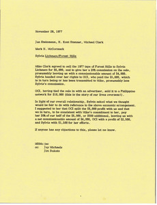 Memorandum from Mark H. McCormack to Jan Steinmann, H. Kent Stanner and Michael Clark