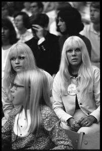 Beatles fans at the concert at D.C. Stadium