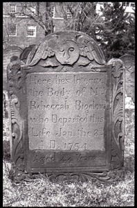 Gravestone of Rebeccah Bigelow (1754), Ancient Burying Ground