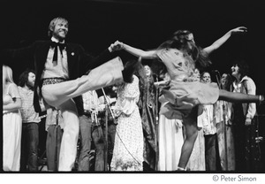 Fairfax Street Choir performing on last night of the Kohoutek Celebration of Consciousness: Lynnie Roth and Christopher Wear dancing
