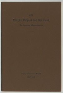 Eighty-First Annual Report of the Clarke School for the Deaf, 1947-1948