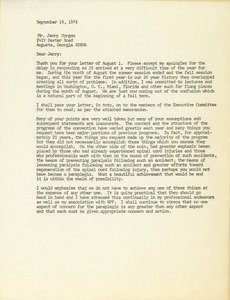 Letter from Timothy J. Nugent to Jerry Morgan