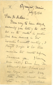 Letter from Atlanta University to W. E. B. Du Bois