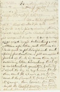 Letter from Erasmus Darwin Hudson to Martha Turner Hudson