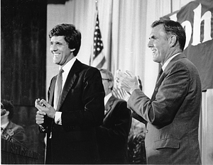 Mayor Raymond L. Flynn and Senate candidate John Kerry