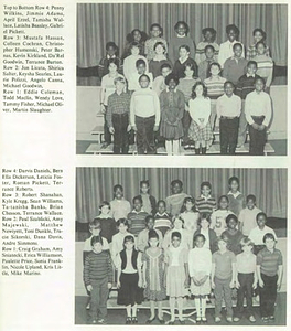 Buffalo Traditional School Yearbook Page Featuring Gabrielle and Chanelle Pickett