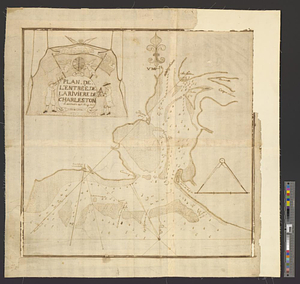 Plan de l'entrée de la rivière de Charleston le 30 Dexbre 1776