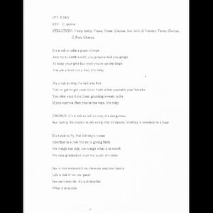 It's risky lyrics