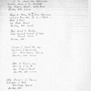 List of attorney names and addresses - Digital Commonwealth