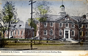 Town office building and public library, Reading, Mass.