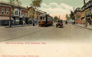 Main Street, looking north, Wakefield, Mass.