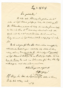 Letter from Catherine Hirsch to Dr. Caspari, March 27, 1937