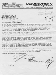 Letter to Paul Tsongas from Frank E. Moss