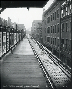 Beach Street station, new longitudinal girder on north bound track