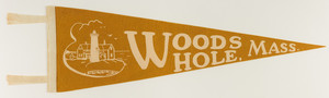Pennant: Woods Hole, Mass. (yellow and white)