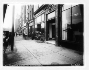 Sidewalk at 288-298 Boylston Street, Boston, Mass., October 10, 1919