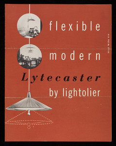 Flexible modern Lytecaster by Lightolier, 11 East 36th Street, New York City and 1267 Merchandise Mart, Chicago, Illinois