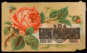 Trade card for Drummond's Horse Shoe Tobacco, Drummond Tobacco Co., St. Louis, Missouri, undated