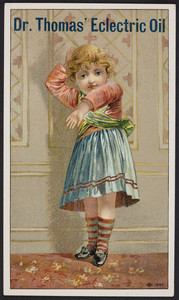 Trade card for Dr. Thomas' Eclectric Oil, location unknown, undated