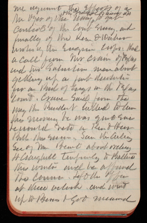 Thomas Lincoln Casey Notebook, November 1888-January 1889, 68, me [illegible] the efforts of a