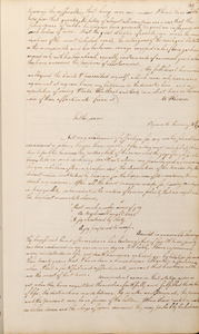 Letter from Mercy Otis Warren to Hannah Winthrop (letterbook copy), 30 January 1774
