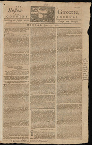 The Boston-Gazette, and Country Journal, 27 June 1768