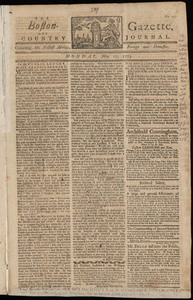 The Boston-Gazette, and Country Journal, 17 May 1773